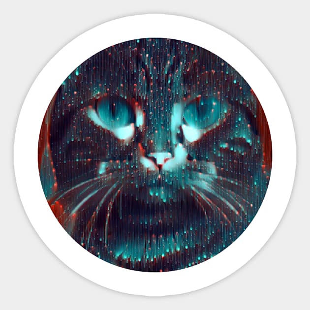 Chill mycat, revolution for cats Sticker by GoranDesign